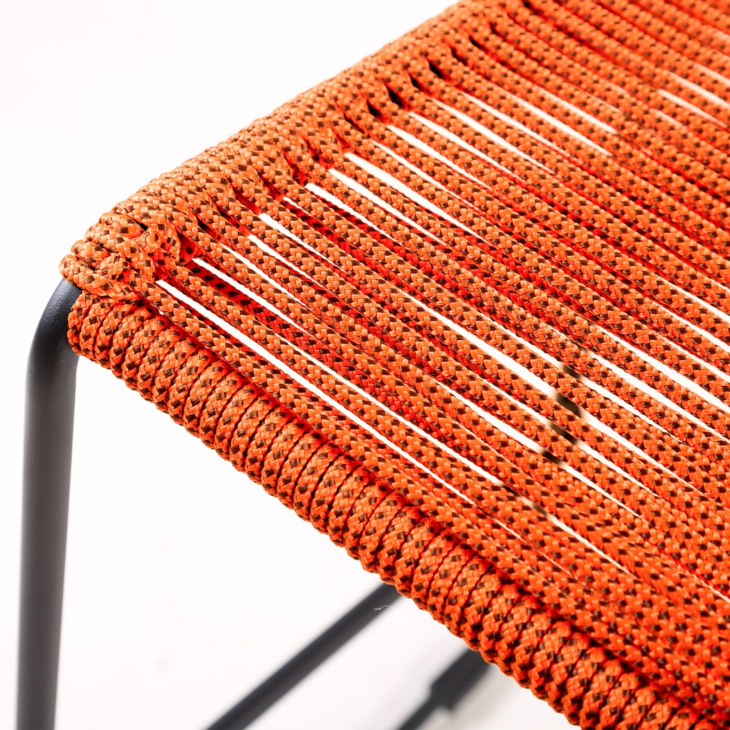 Avele Ann Orange Outdoor Barstool - Thumbnail - Image 7