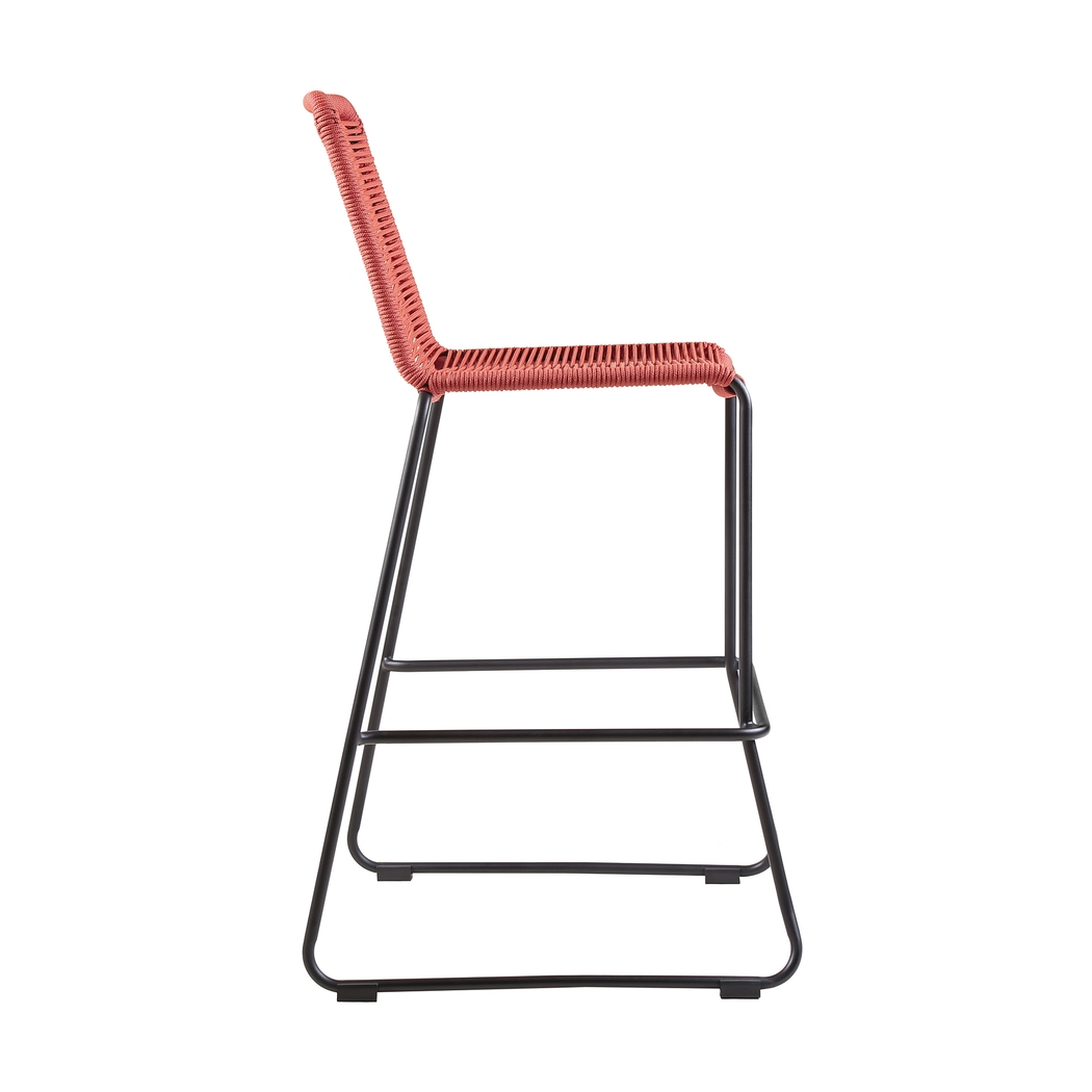 Avele Ann Red Outdoor Barstool - Thumbnail - Image 3