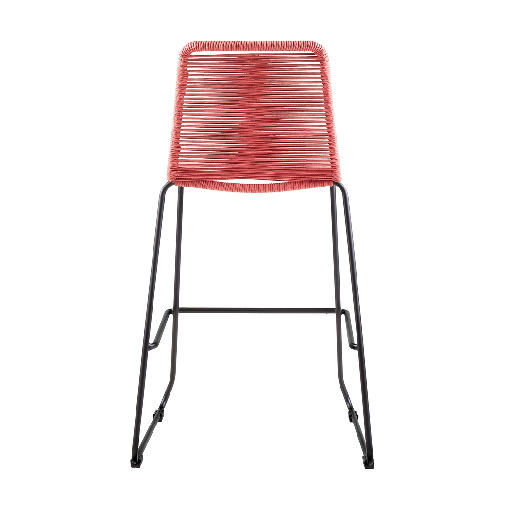 Avele Ann Red Outdoor Counter Height stool - Thumbnail - Image 5