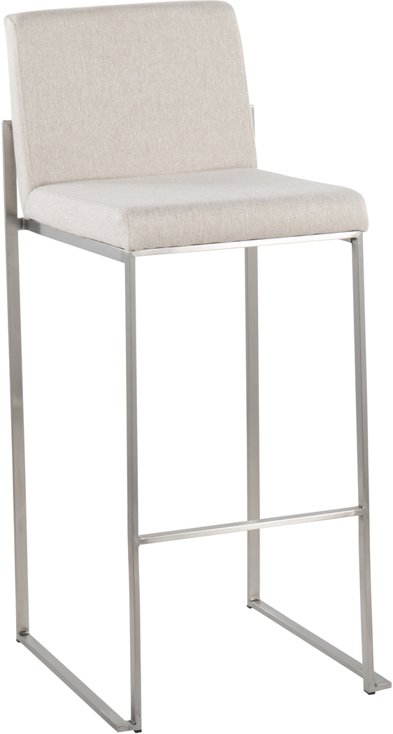 Avella Ann Beige Barstool, Set of 2 - Thumbnail - Image 2