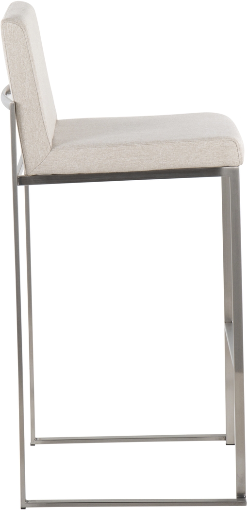 Avella Ann Beige Barstool, Set of 2 - Thumbnail - Image 3