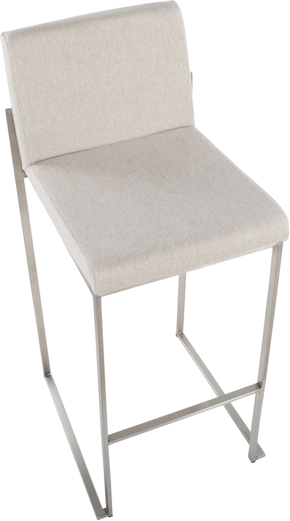 Avella Ann Beige Barstool, Set of 2 - Thumbnail - Image 4