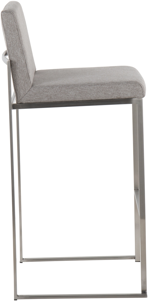 Avella Ann Gray Barstool, Set of 2 - Thumbnail - Image 3