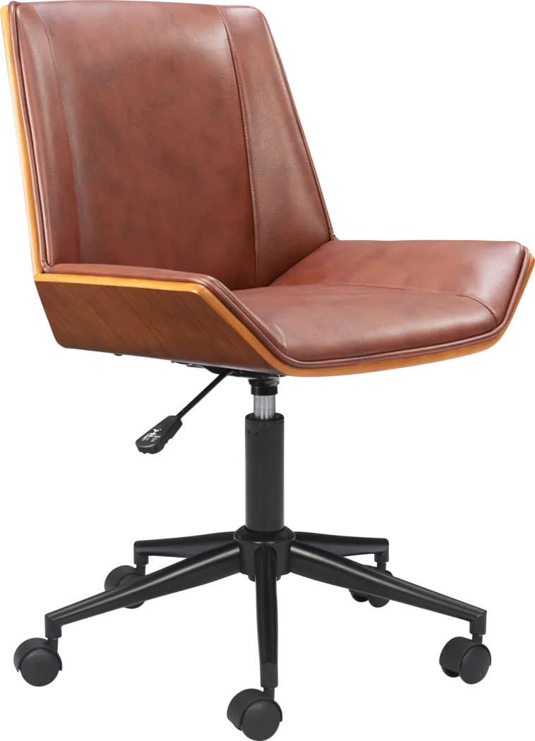 Avellana Brown Office Chair - Thumbnail - Image 1