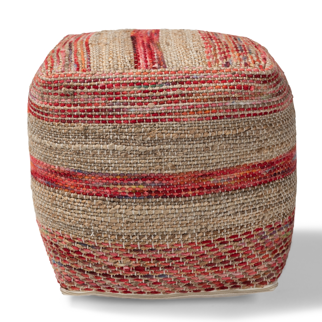 Avenel Court Natural Pouf - Thumbnail - Image 2