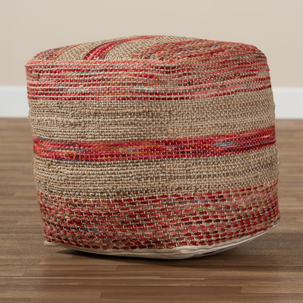 Avenel Court Natural Pouf - Thumbnail - Image 5
