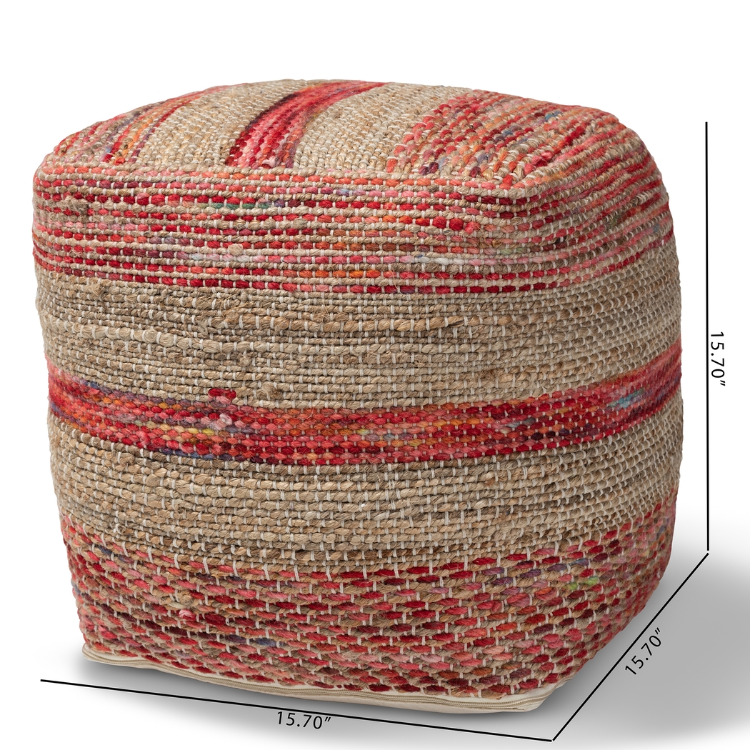 Avenel Court Natural Pouf - Thumbnail - Image 6