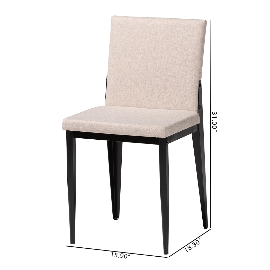 Aveniel Beige Dining Chair, Set of 4 - Thumbnail - Image 3