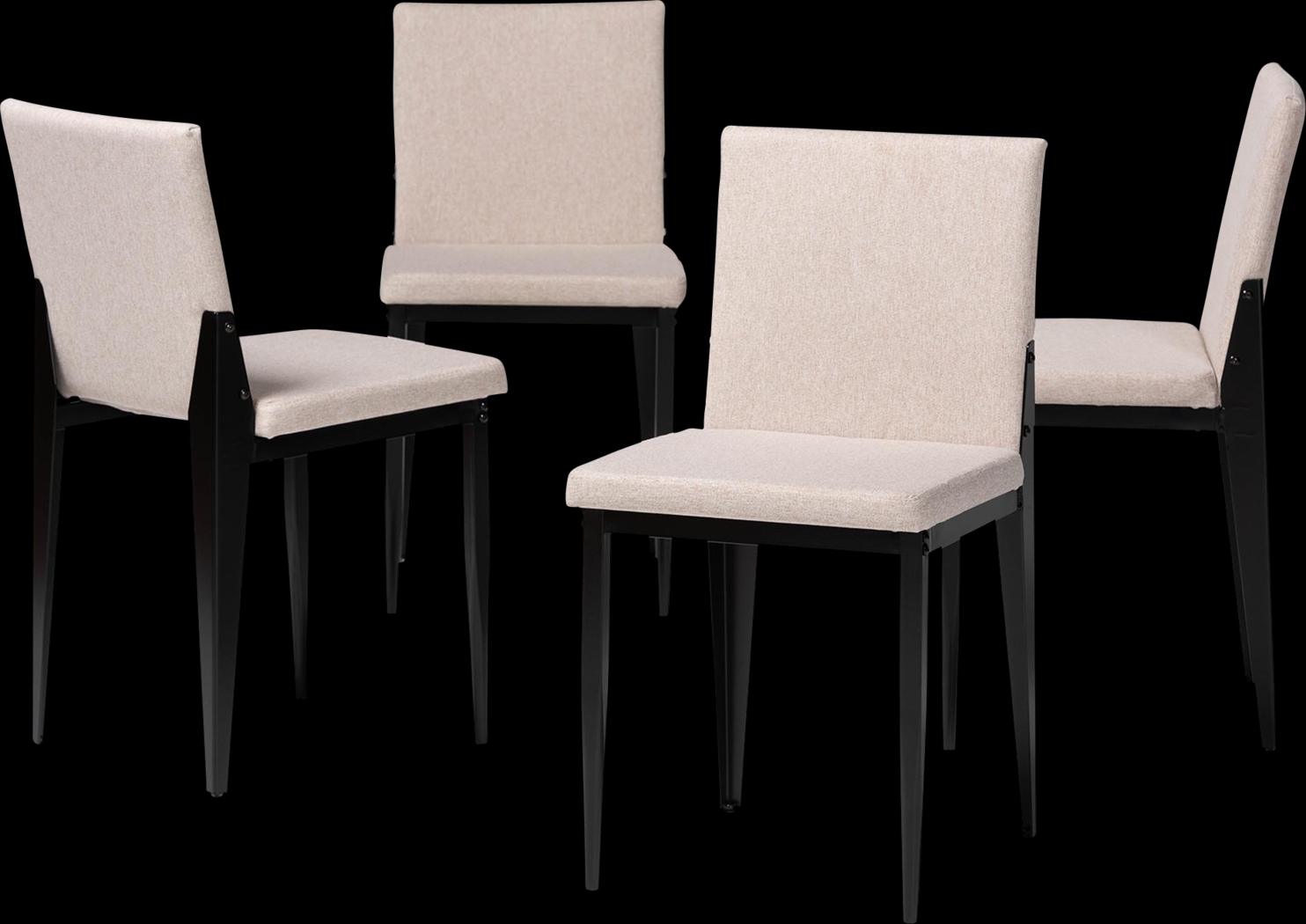 Aveniel Beige Dining Chair, Set of 4 - Thumbnail - Image 1