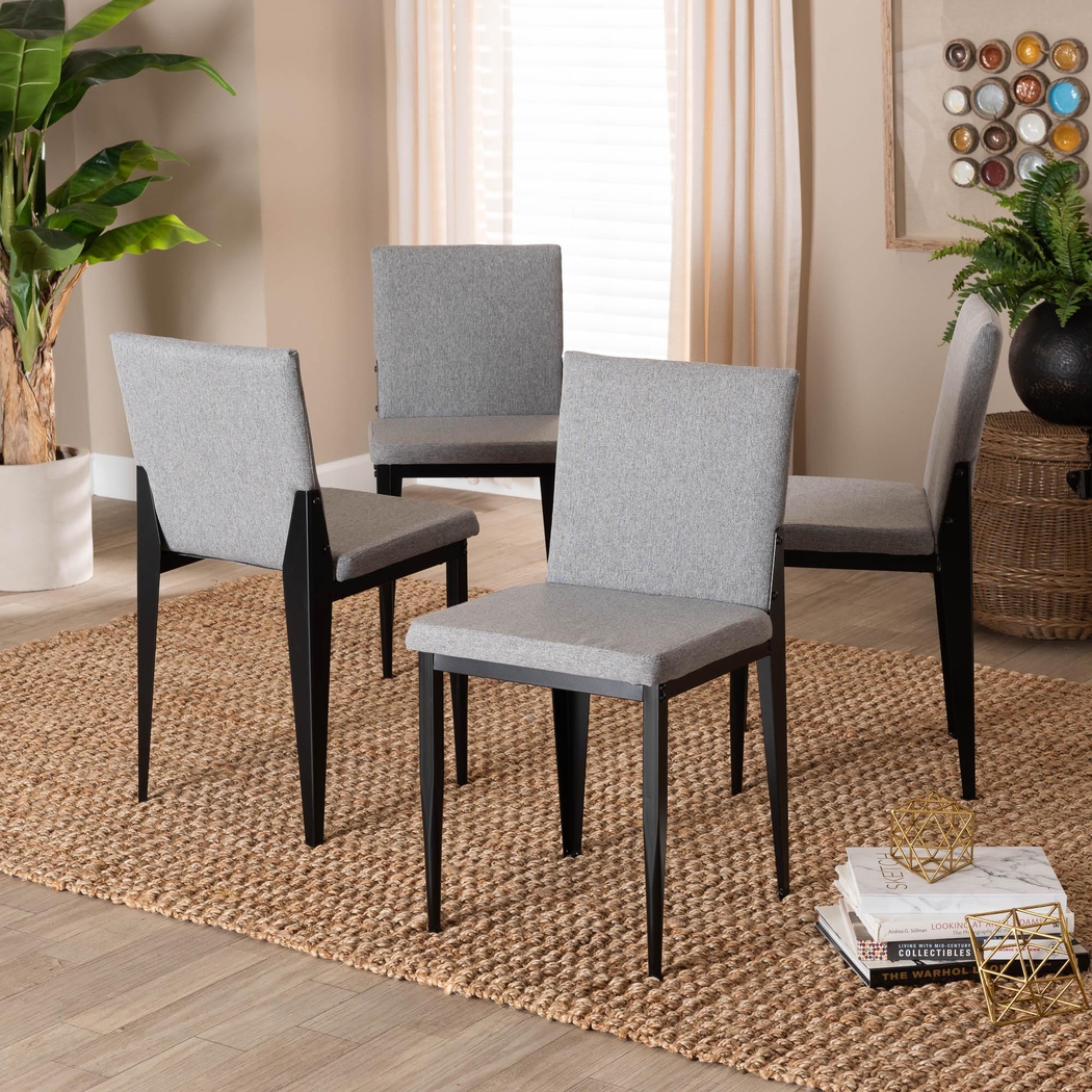Aveniel Gray Dining Chair, Set of 4 - Thumbnail - Image 2