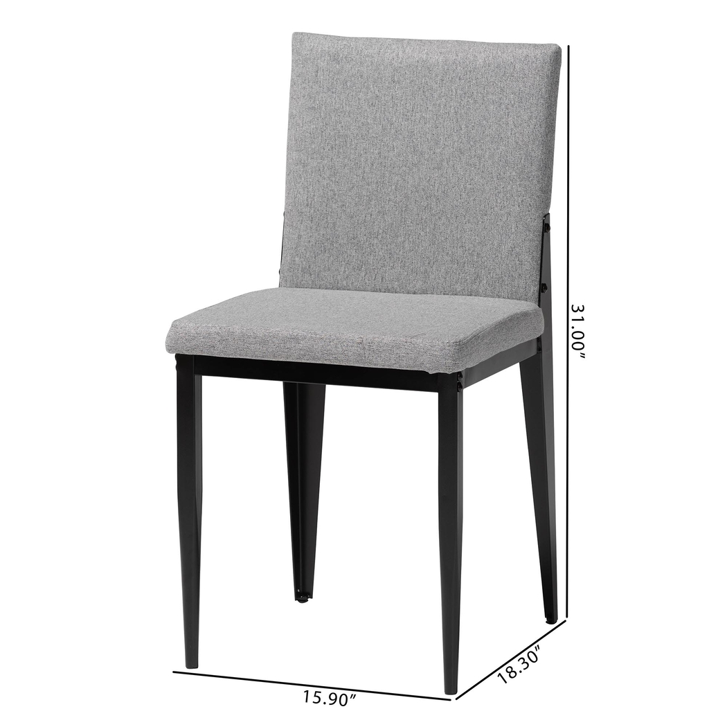 Aveniel Gray Dining Chair, Set of 4 - Thumbnail - Image 3
