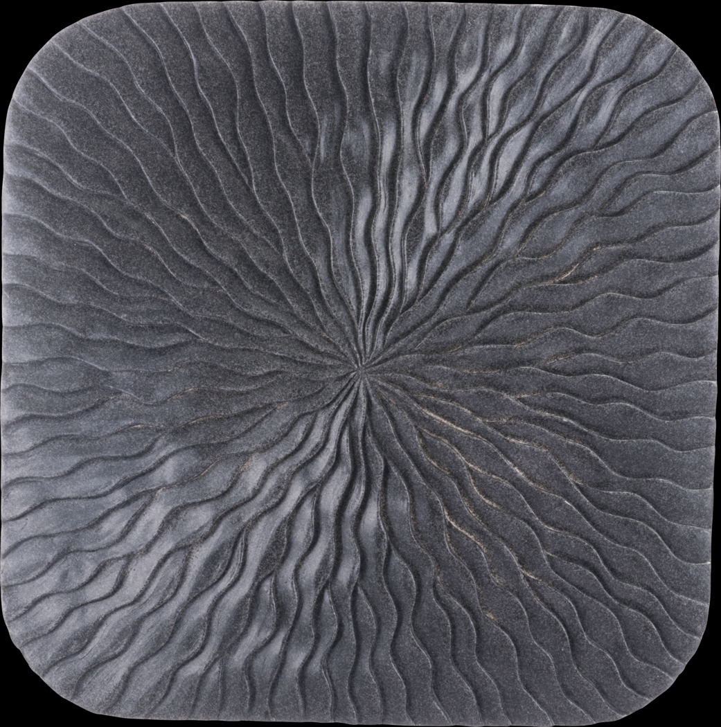 Avens Gray Medium Outdoor Square Wave Plaque - Thumbnail - Image 2