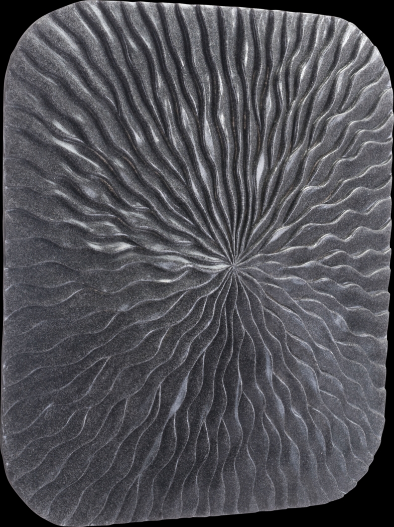 Avens Gray Medium Outdoor Square Wave Plaque - Thumbnail - Image 1