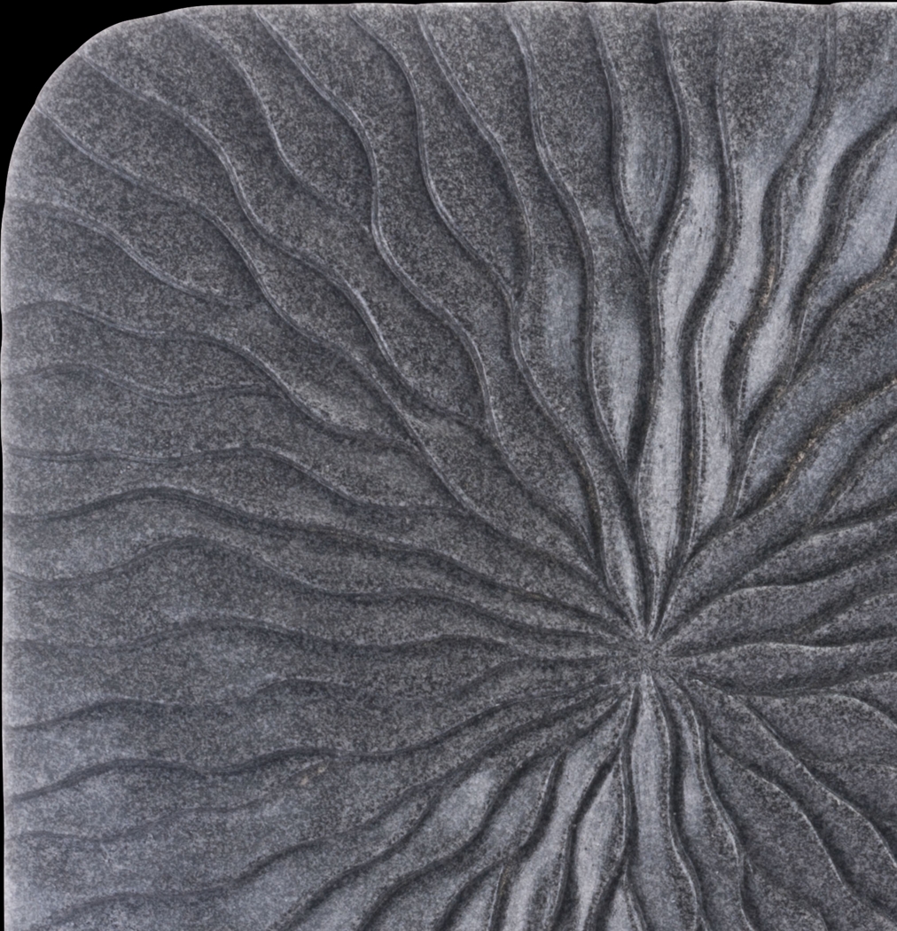 Avens Gray Small Outdoor Square Wave Plaque - Thumbnail - Image 3