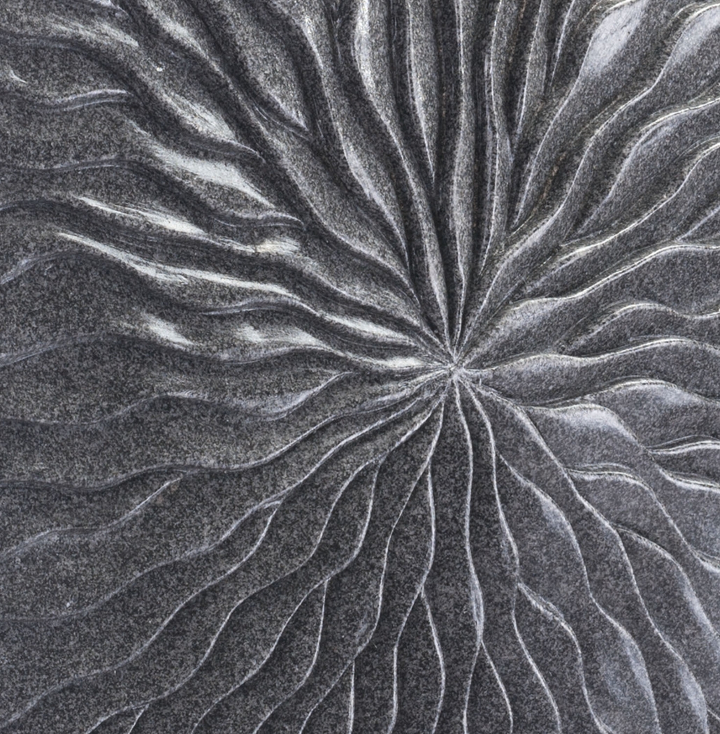 Avens Gray Small Outdoor Square Wave Plaque - Thumbnail - Image 4