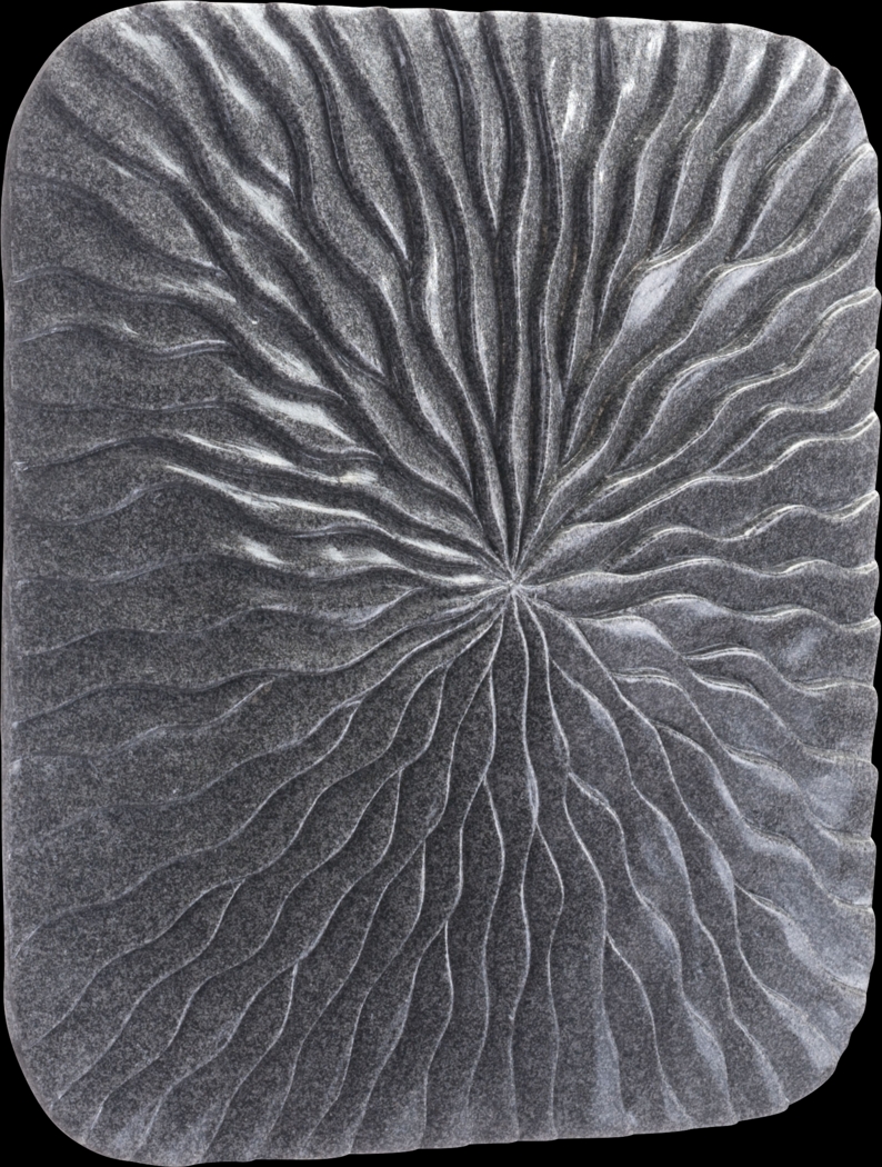 Avens Gray Small Outdoor Square Wave Plaque - Thumbnail - Image 1