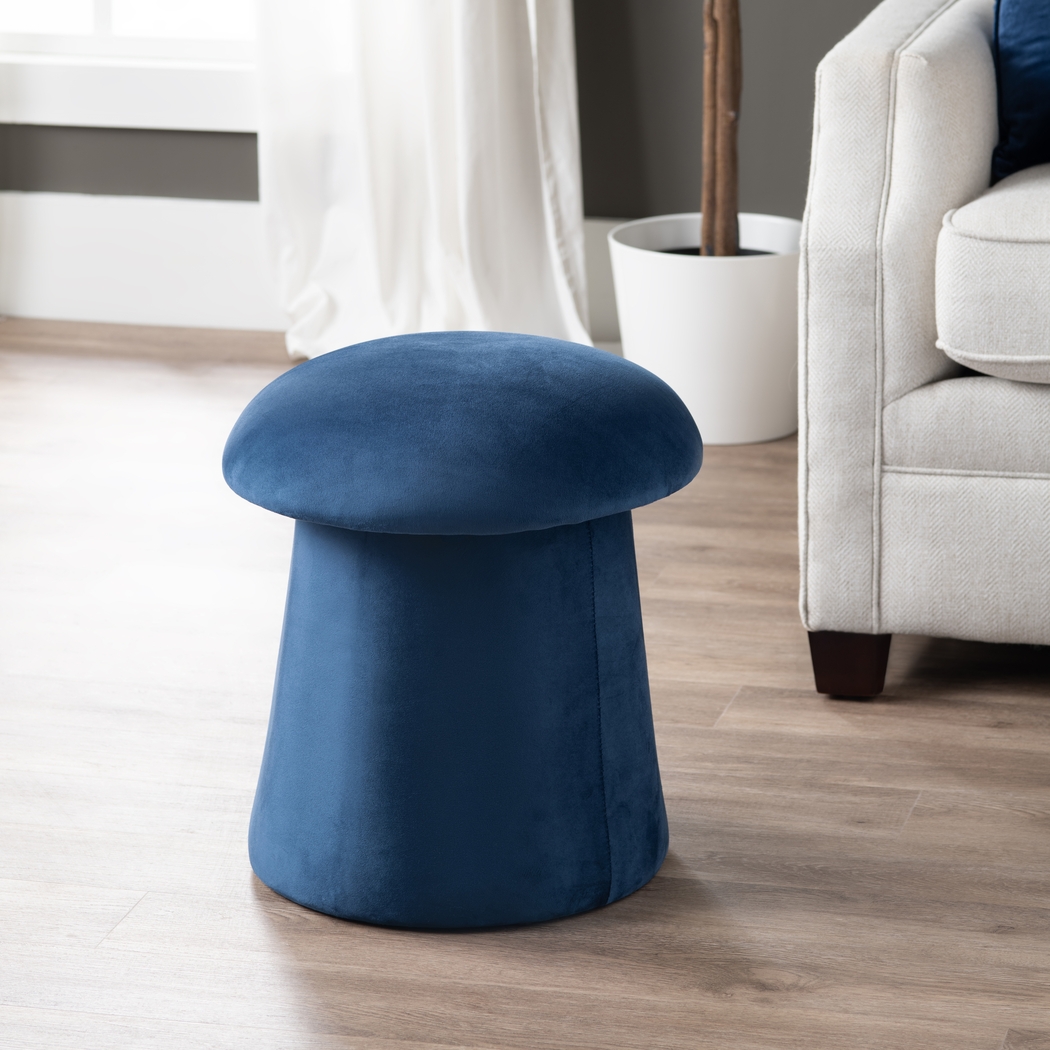 Aventurine Blue Storage Ottoman - Thumbnail - Image 2