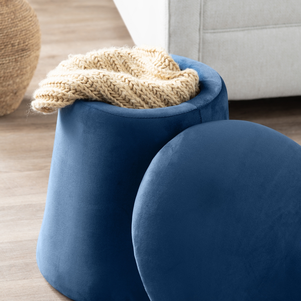 Aventurine Blue Storage Ottoman - Thumbnail - Image 6