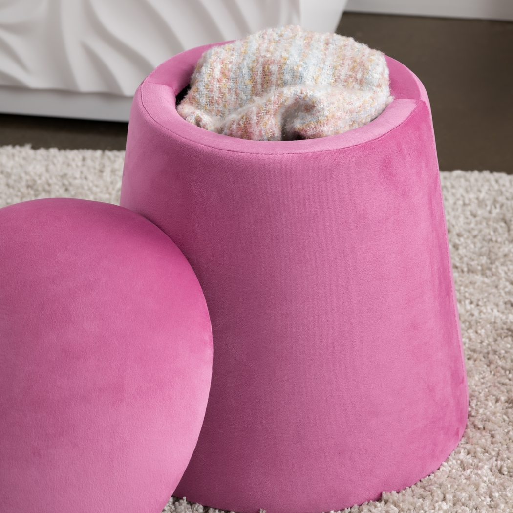 Aventurine Pink Storage Ottoman - Thumbnail - Image 6