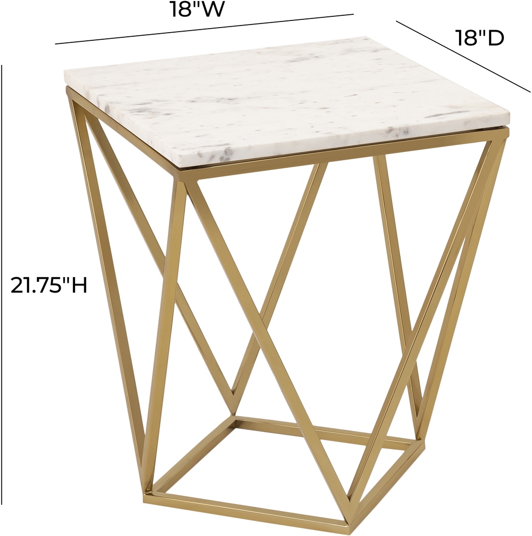 Idellan White End Table - Thumbnail - Image 6