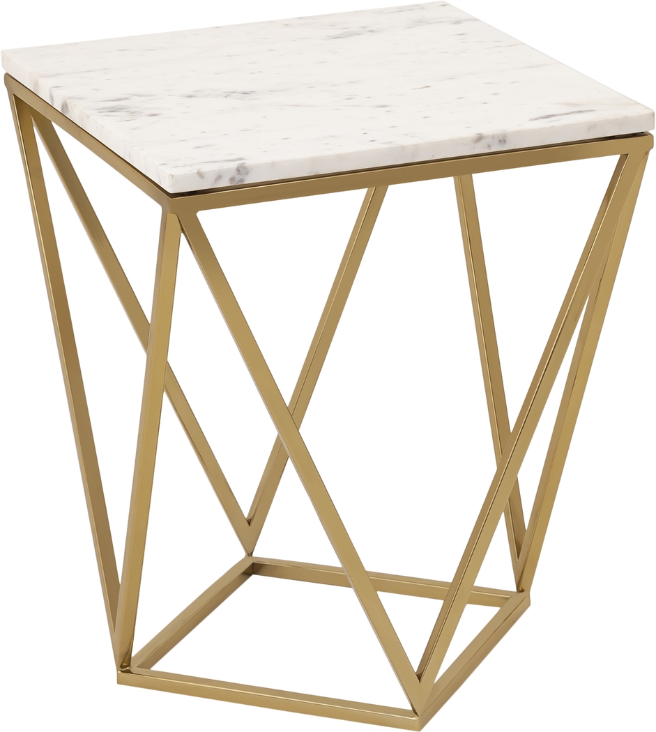 Idellan White End Table - Thumbnail - Image 1