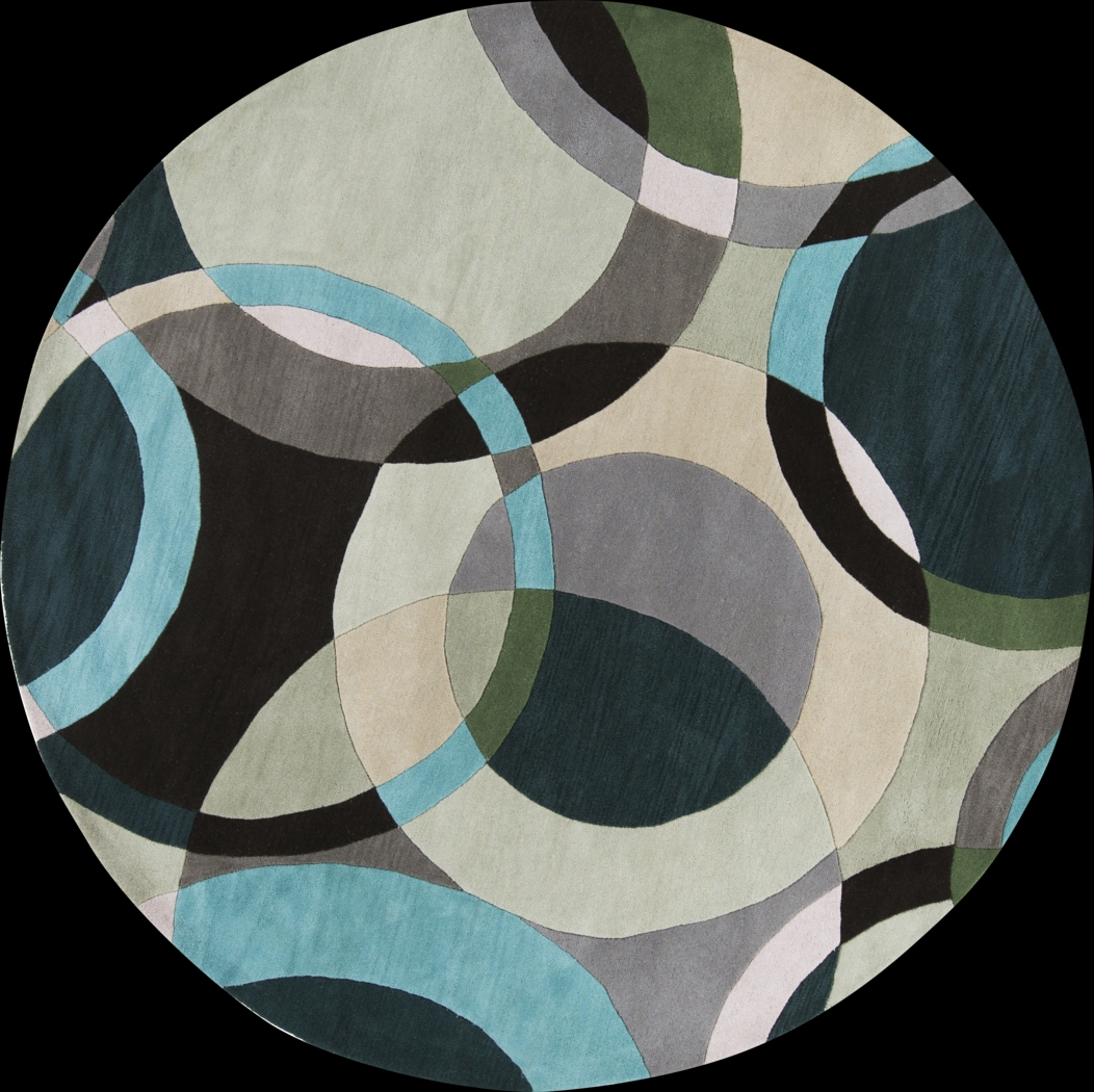Avere Green 8' Round Rug - Thumbnail - Image 1