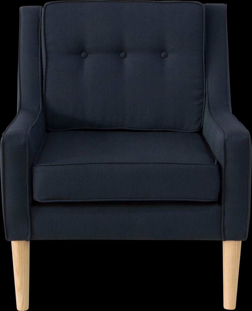 Averett Blue Accent Chair - Thumbnail - Image 2