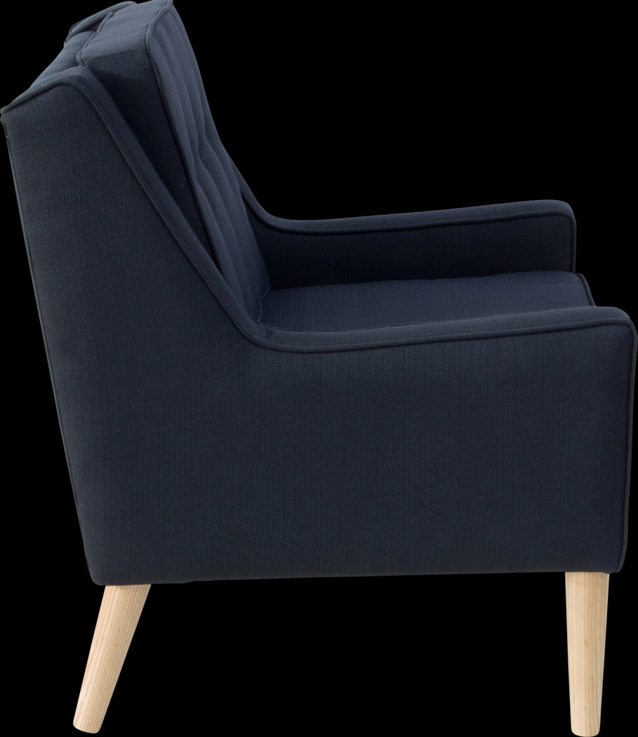 Averett Blue Accent Chair - Thumbnail - Image 3