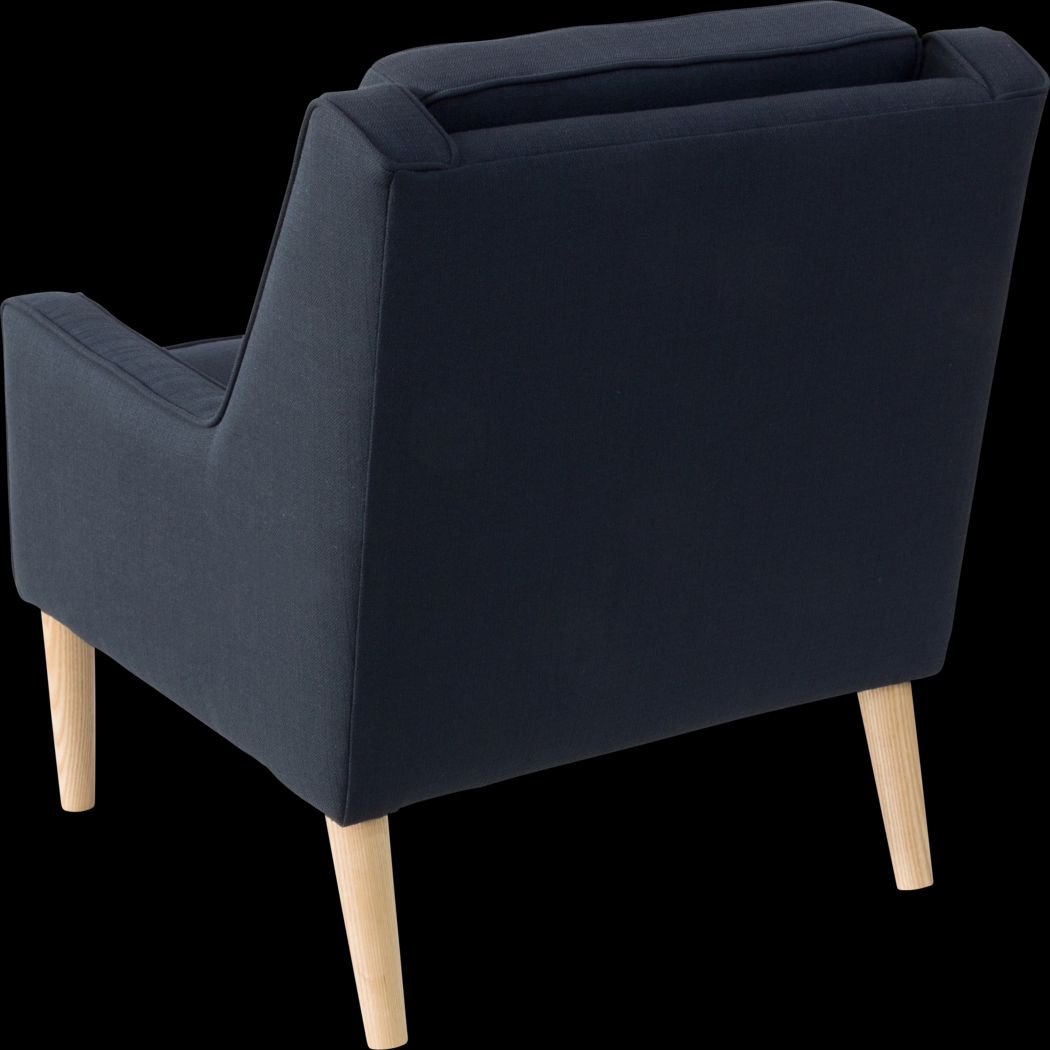 Averett Blue Accent Chair - Thumbnail - Image 4