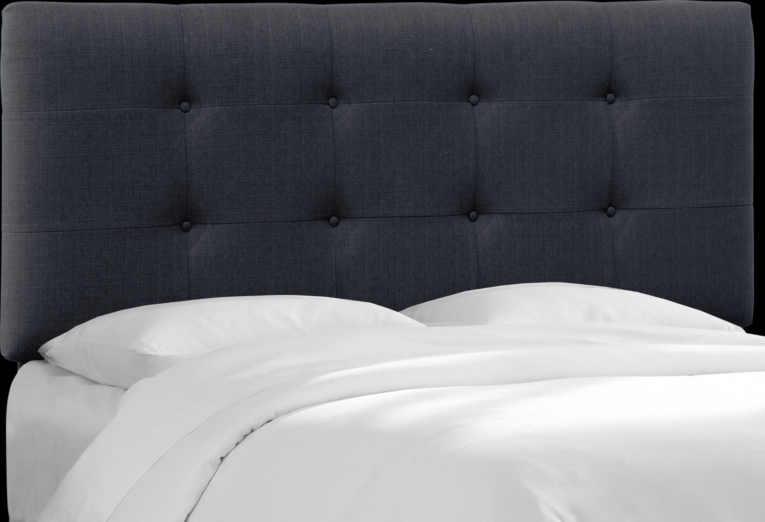 Averett Blue Queen Upholstered Headboard - Thumbnail - Image 1