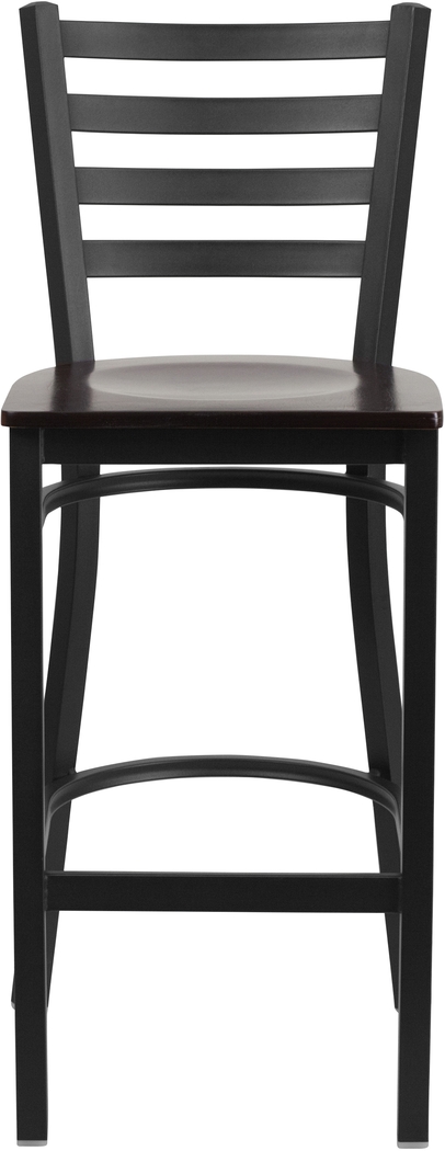 Averil Walnut Barstool - Thumbnail - Image 2
