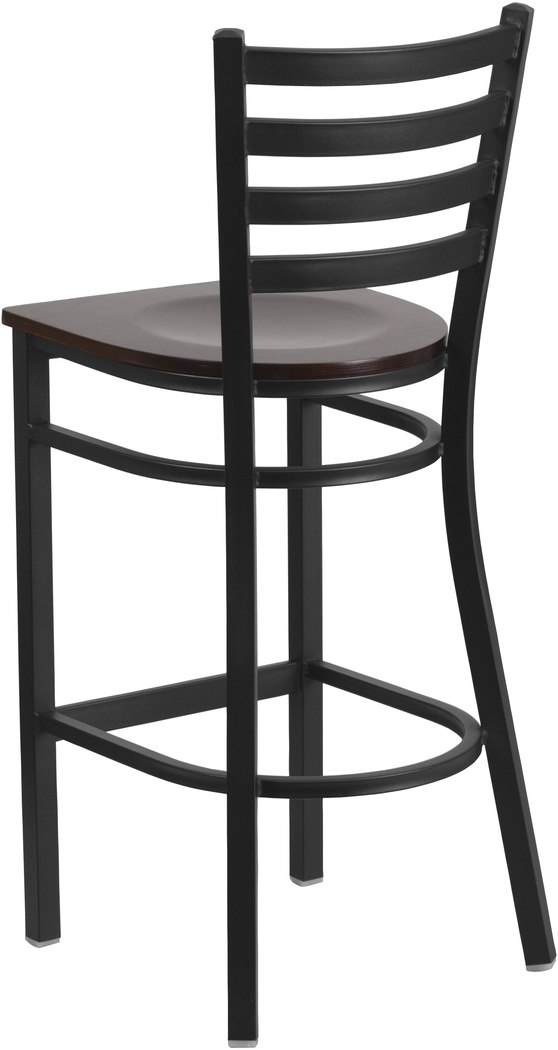 Averil Walnut Barstool - Thumbnail - Image 4
