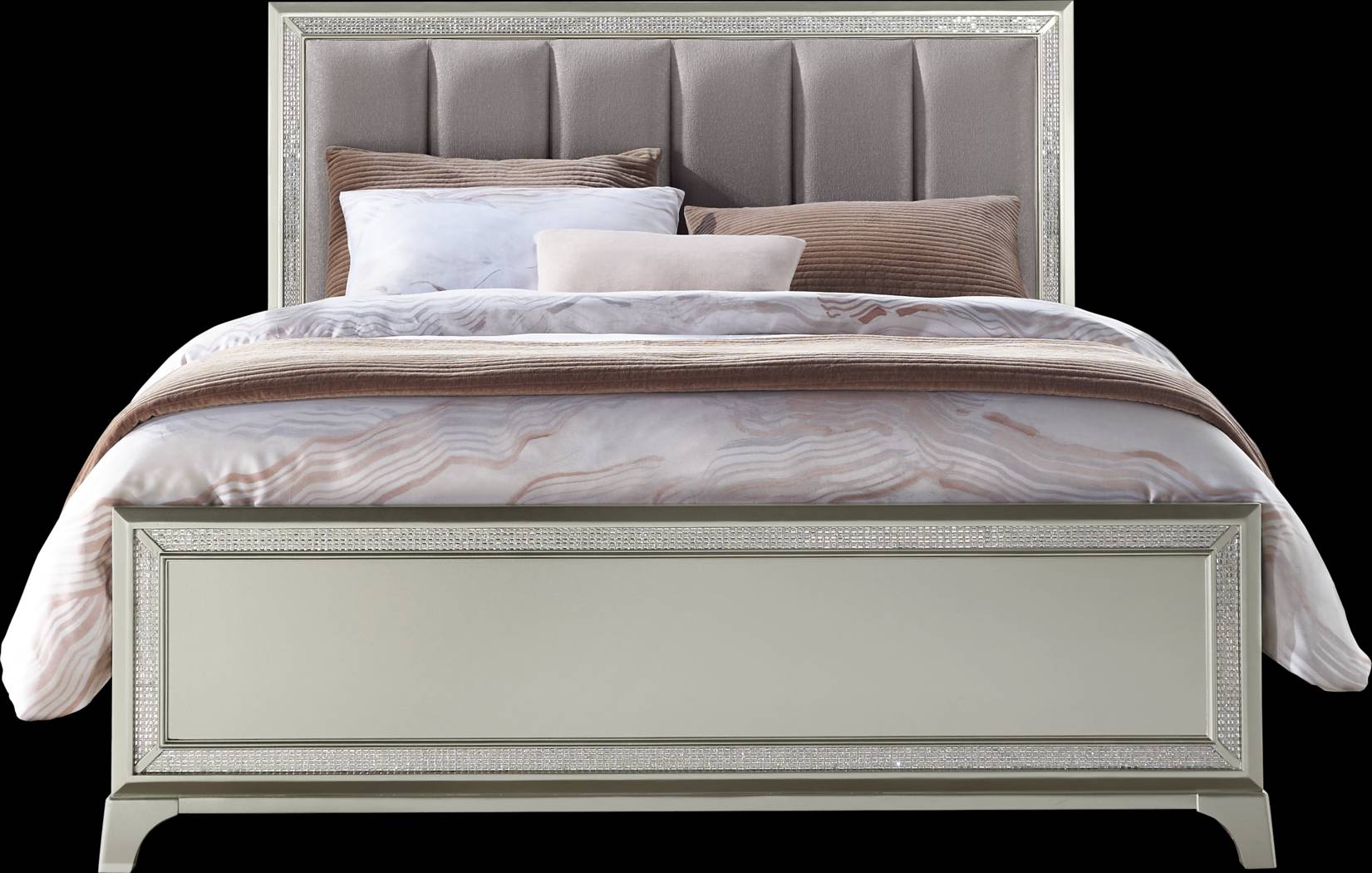Avery Silver 3 Pc Queen Bed - Thumbnail - Image 3