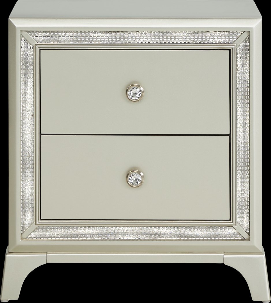 Avery Silver Nightstand - Thumbnail - Image 3