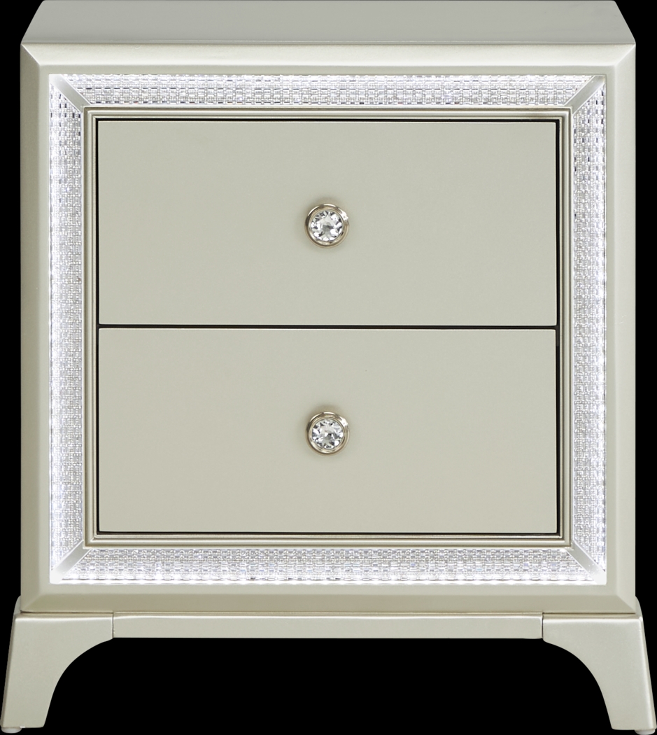 Avery Silver 5 Pc King Bedroom - Thumbnail - Image 9