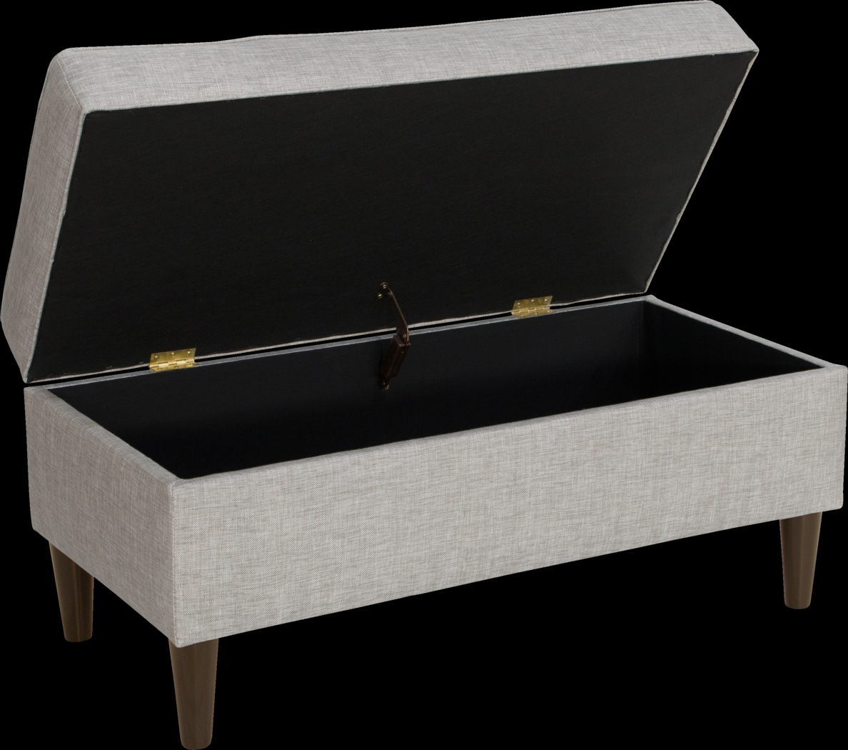 Aviana Pewter Storage Bench - Thumbnail - Image 2