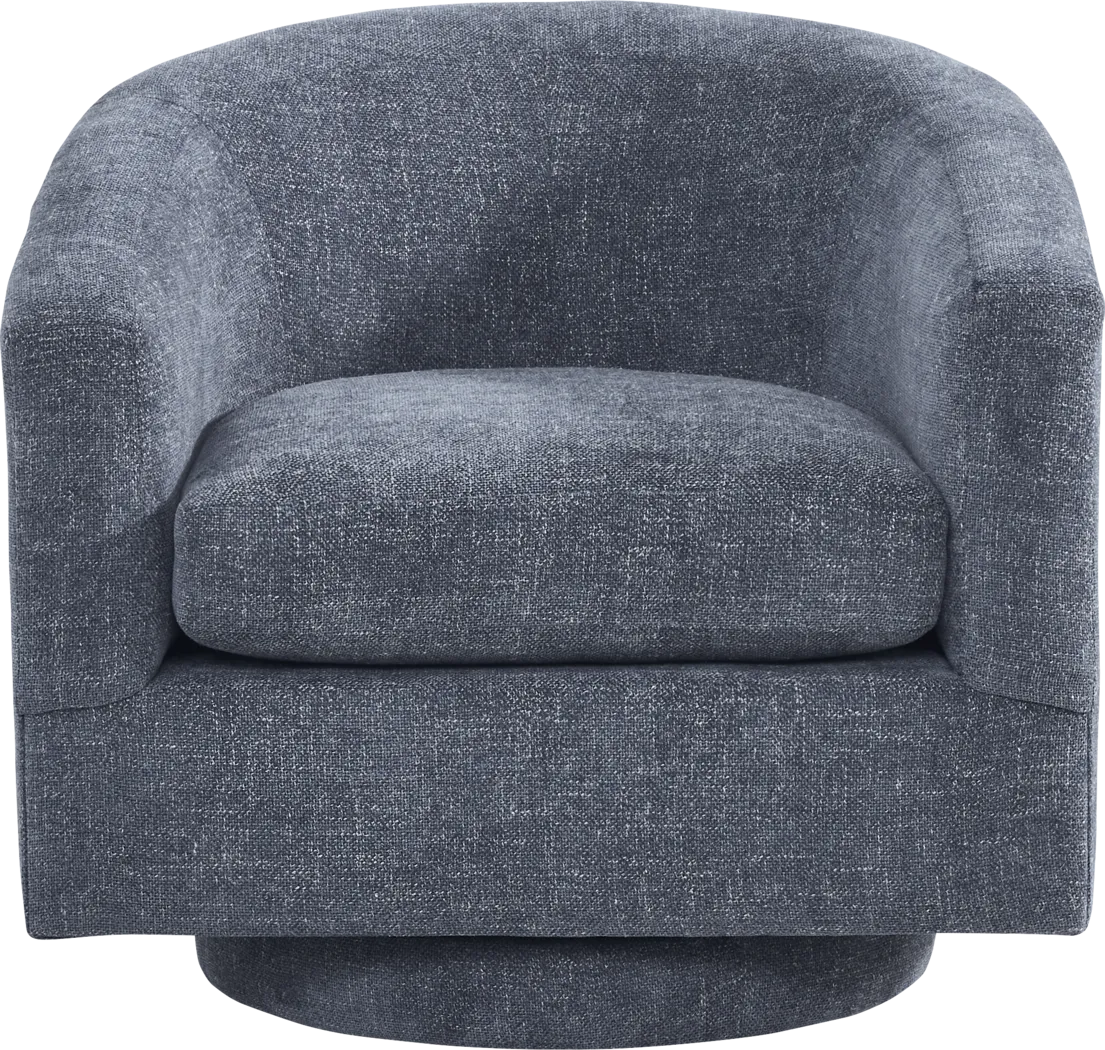 Avila Indigo Swivel Chair - Thumbnail - Image 2