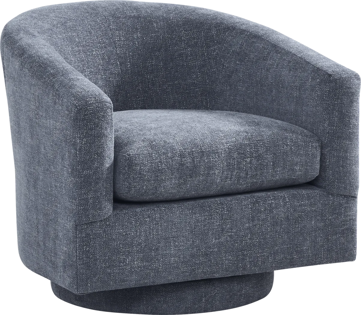 Avila Indigo Swivel Chair - Thumbnail - Image 1