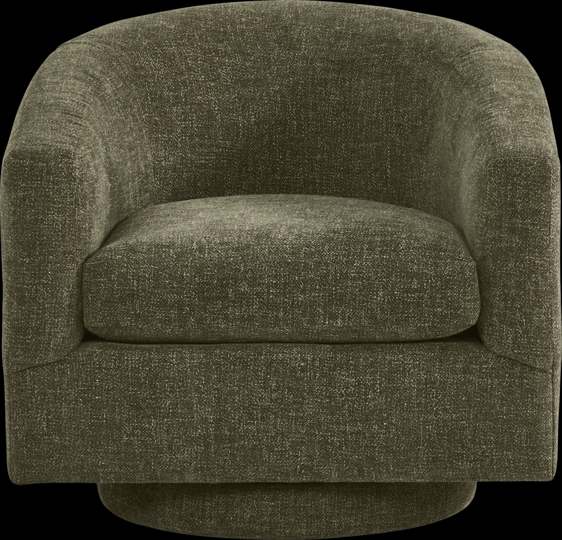 Avila Olive Swivel Chair - Thumbnail - Image 2