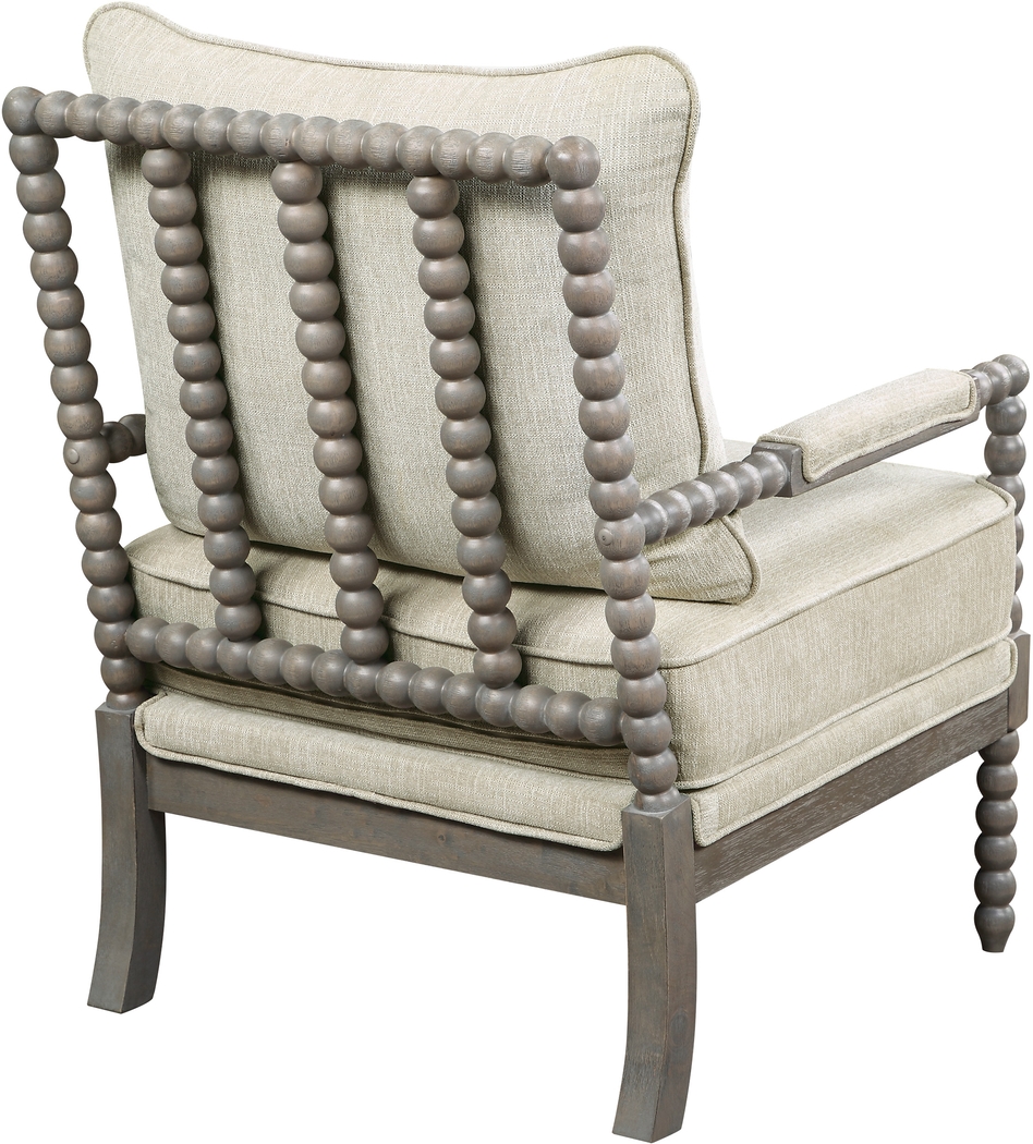 Avinelle Beige Accent Chair - Thumbnail - Image 4