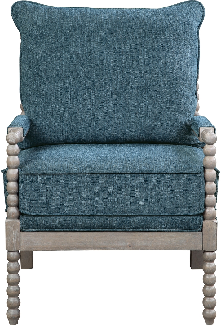 Avinelle Blue Accent Chair - Thumbnail - Image 5