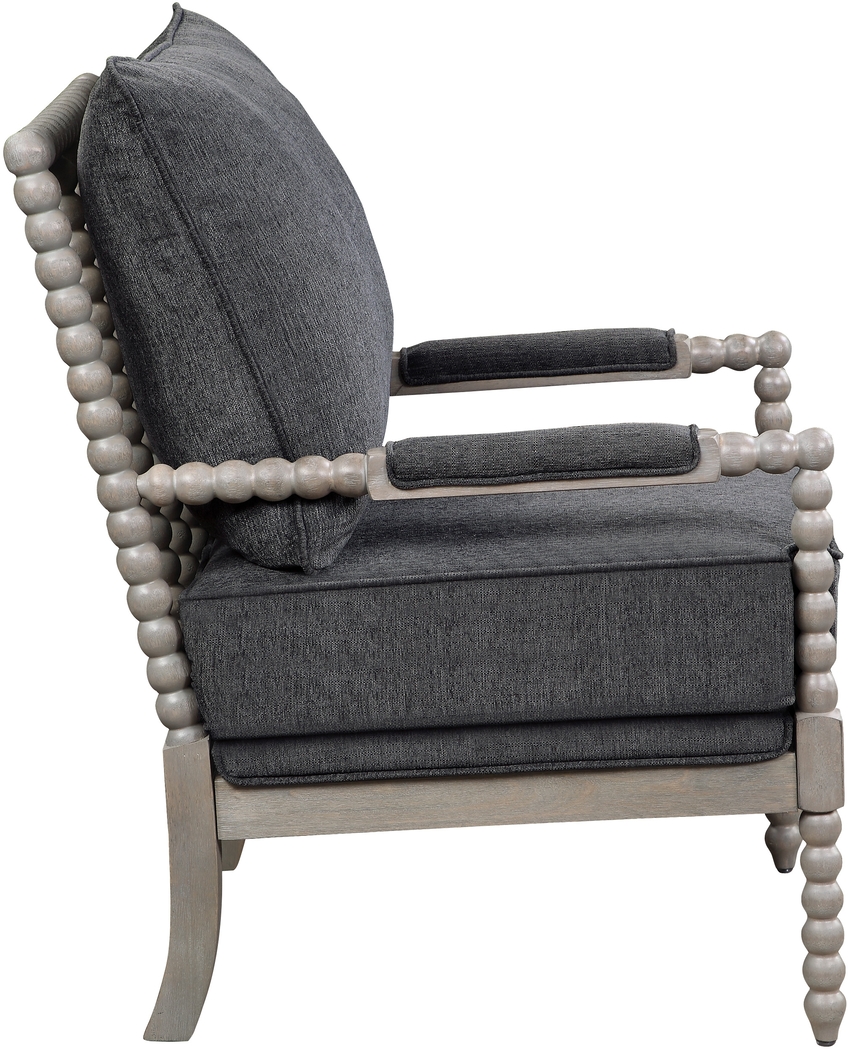 Avinelle Dark Gray Accent Chair - Thumbnail - Image 5