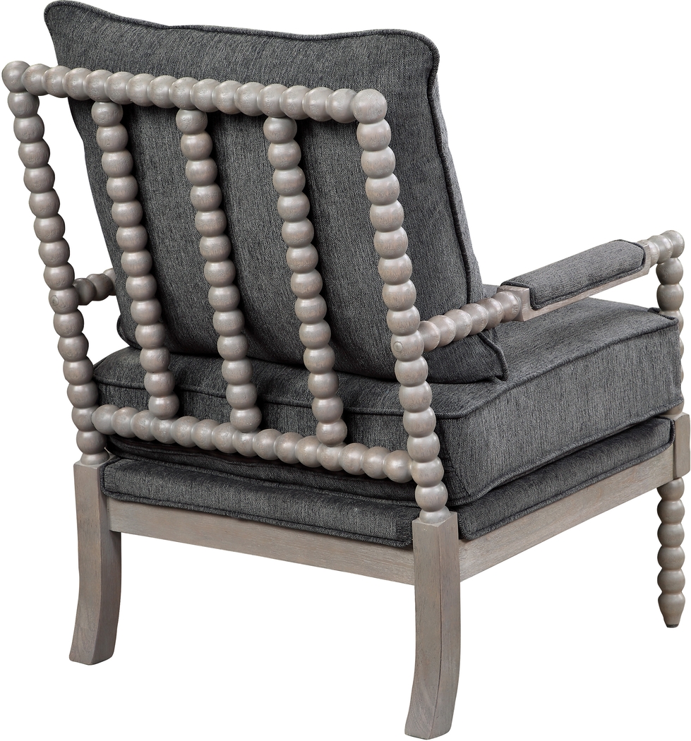 Avinelle Dark Gray Accent Chair - Thumbnail - Image 6