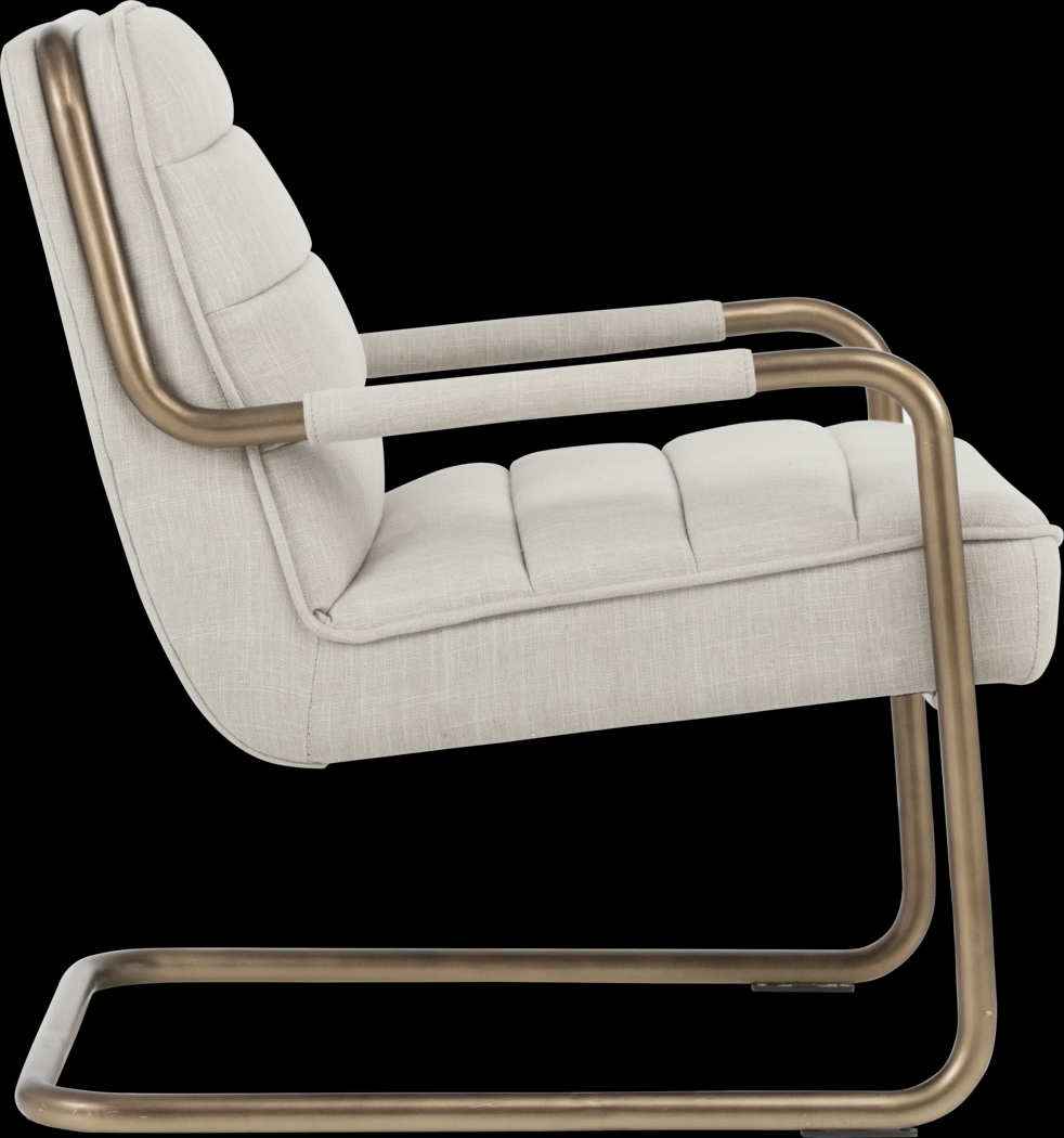 Avinyo Beige Accent Chair - Thumbnail - Image 2