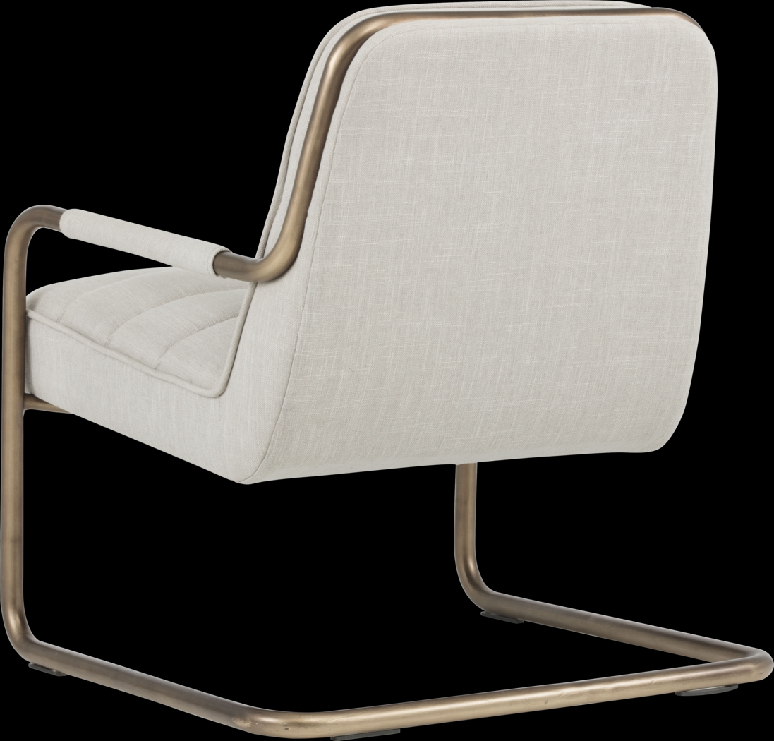 Avinyo Beige Accent Chair - Thumbnail - Image 3