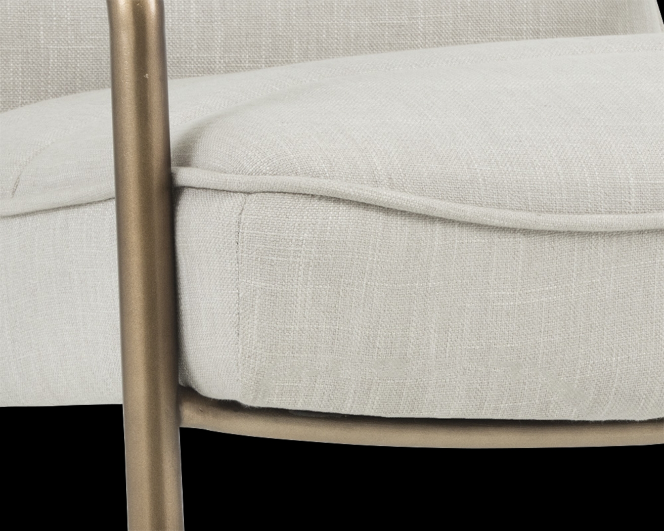 Avinyo Beige Accent Chair - Thumbnail - Image 5