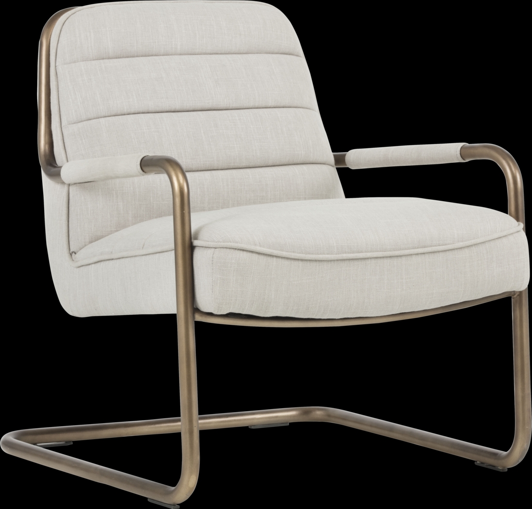 Avinyo Beige Accent Chair - Thumbnail - Image 1