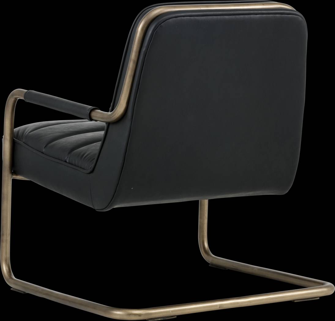 Avinyo Black Accent Chair - Thumbnail - Image 3
