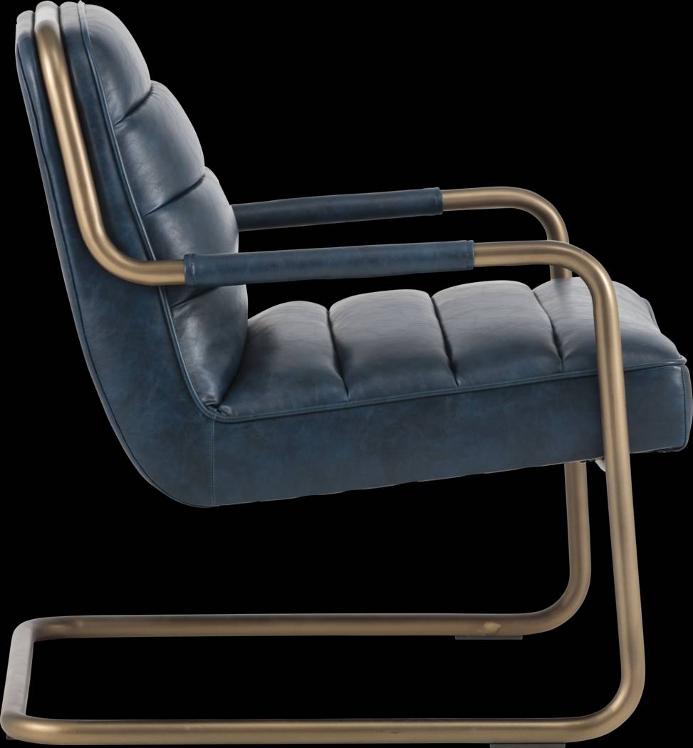 Avinyo Blue Accent Chair - Thumbnail - Image 2