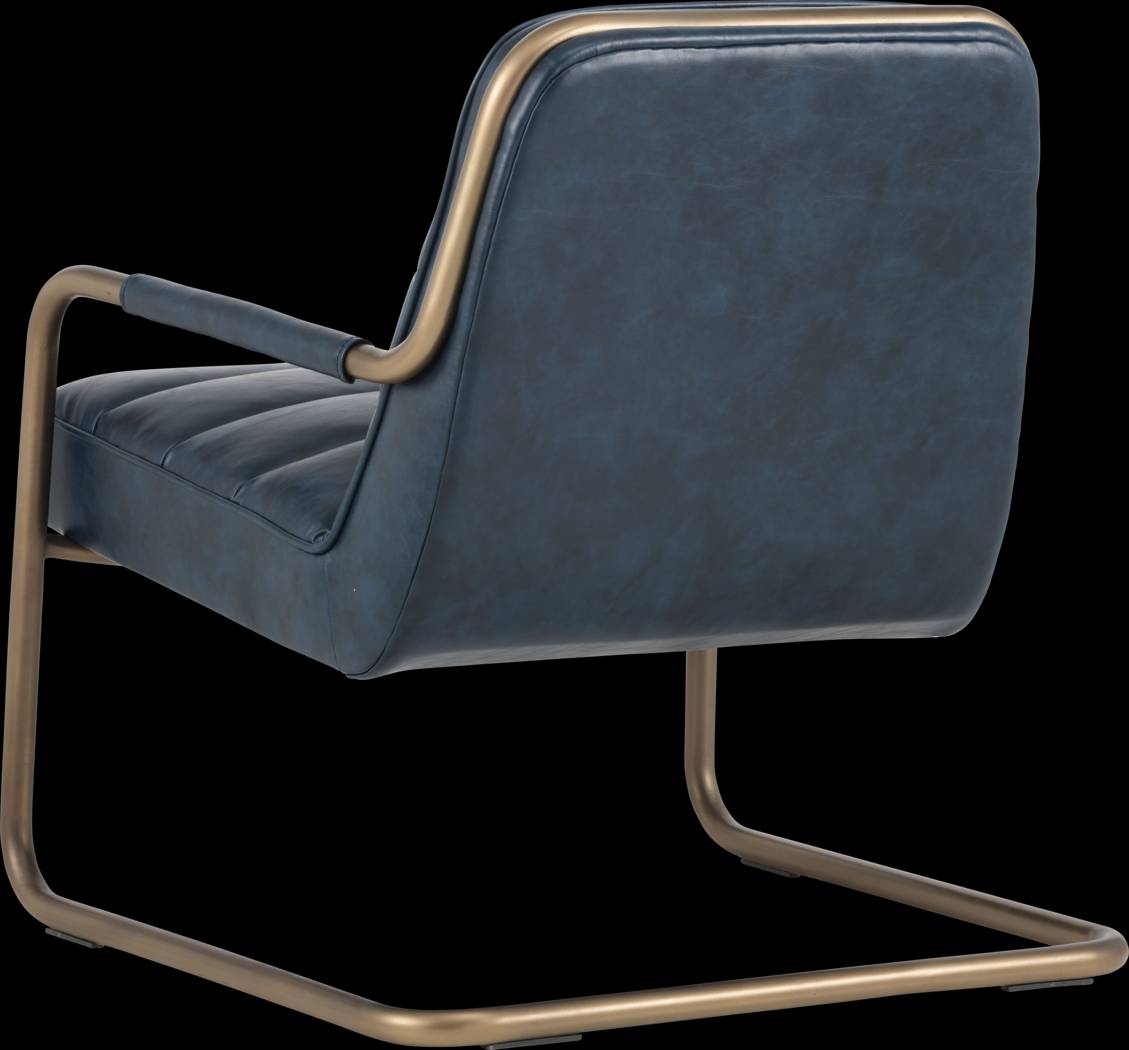 Avinyo Blue Accent Chair - Thumbnail - Image 3